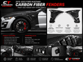 Mustang GT Vented Carbon Fenders