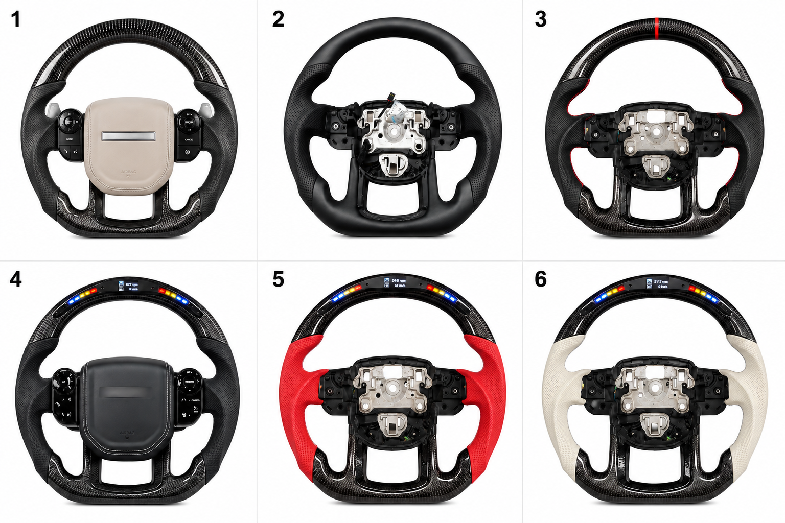 Land Rover Carbon Fiber Steering Wheels