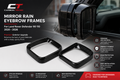 Carbon Fiber Mirror Rain Eyebrow Frames – Land Rover Defender (2020–2026)