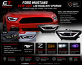2015–2017 Ford Mustang LED Headlight Upgrade Kit