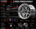 20” 2-Piece Forged Wheels | PCD 5x114.3 | Ford Mustang