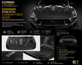GT500 Style Carbon Fiber Hood – Ford Mustang S650 (2024+)