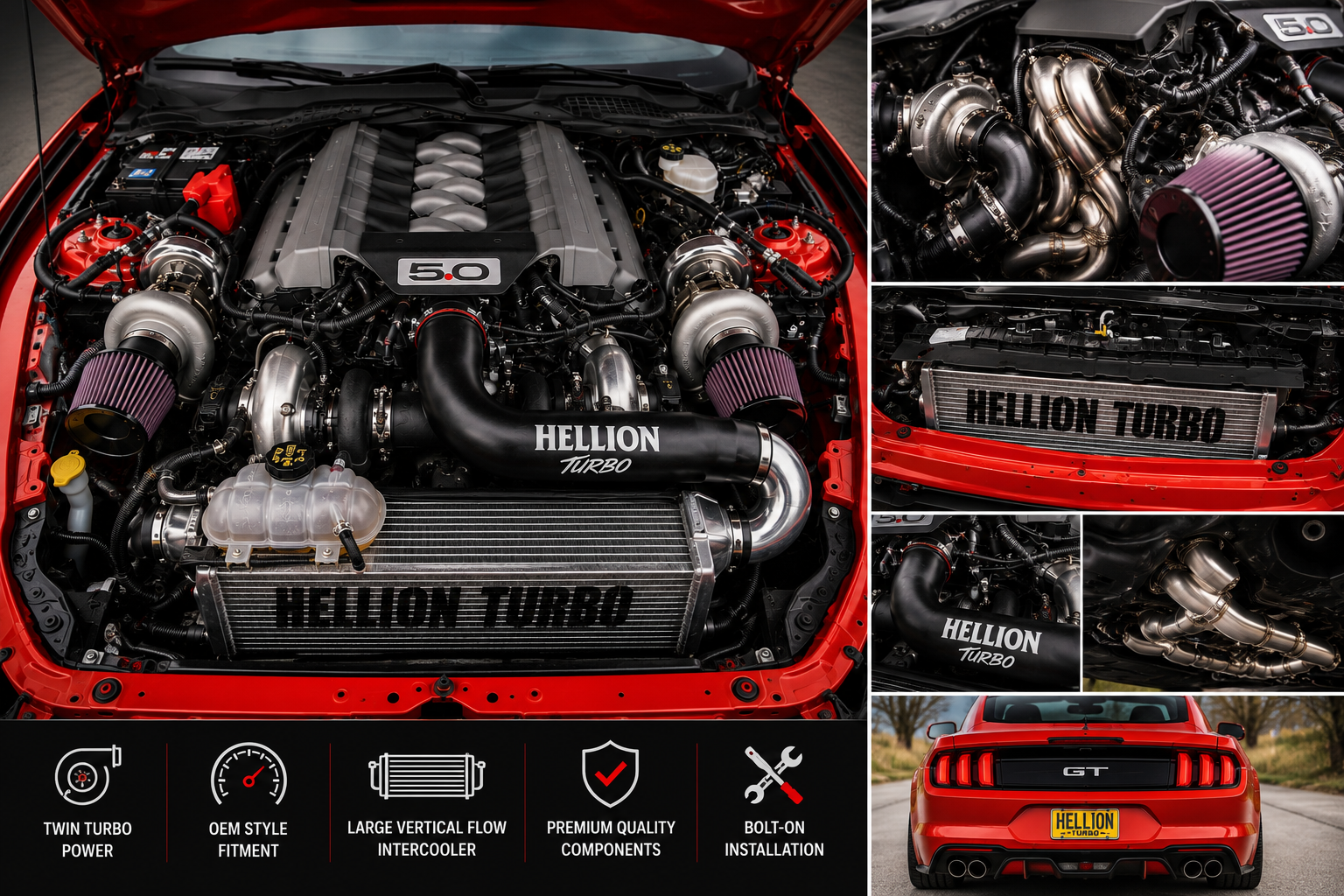 Hellion Top Mount Twin Turbo System

For Ford Mustang GT 5.0 (2015–2017)
