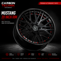 Mustang 20inch Wheel - Carbon Lip - 2 piece forged. 4 off.