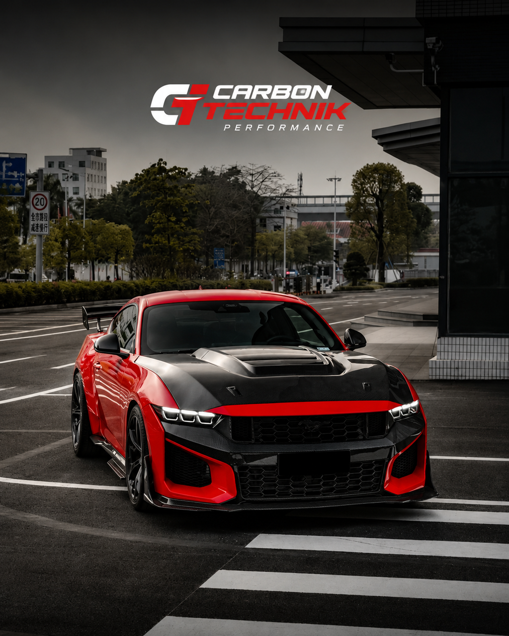 S650 Mustang Full Carbon Fiber Aerodynamic Body Kit (2024+)