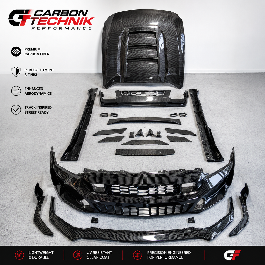 S650 Mustang Full Carbon Fiber Aerodynamic Body Kit (2024+)